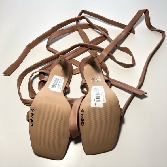 NEW Steve Madden Utilize Ankle Tie Sandals in Tan size 9.5 - Picture 10 of 12